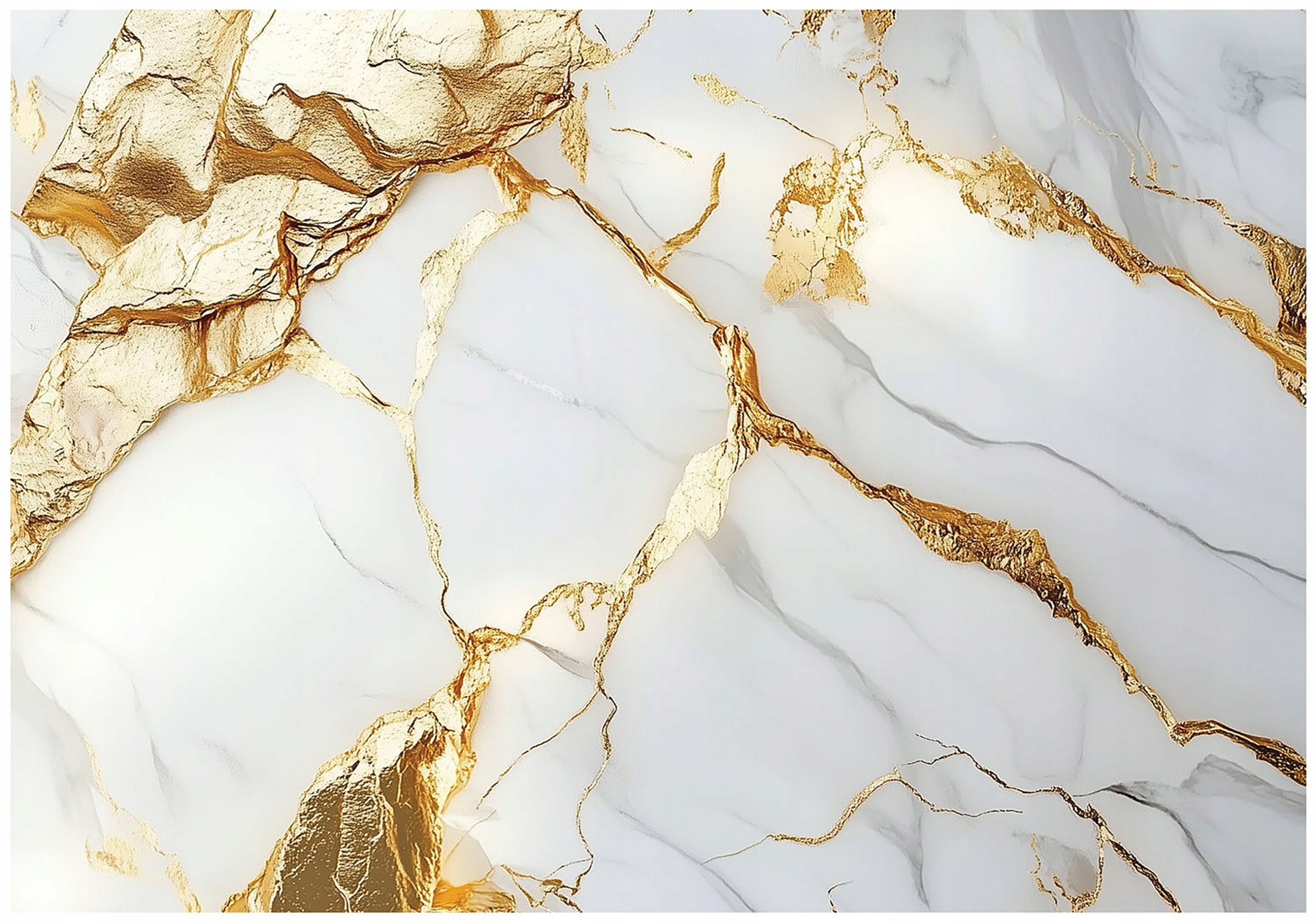 Fototapeta Bílý Zlatý Mramor Tapeta Do Předsíně Obývacího Pokoje Kanceláře 150x105