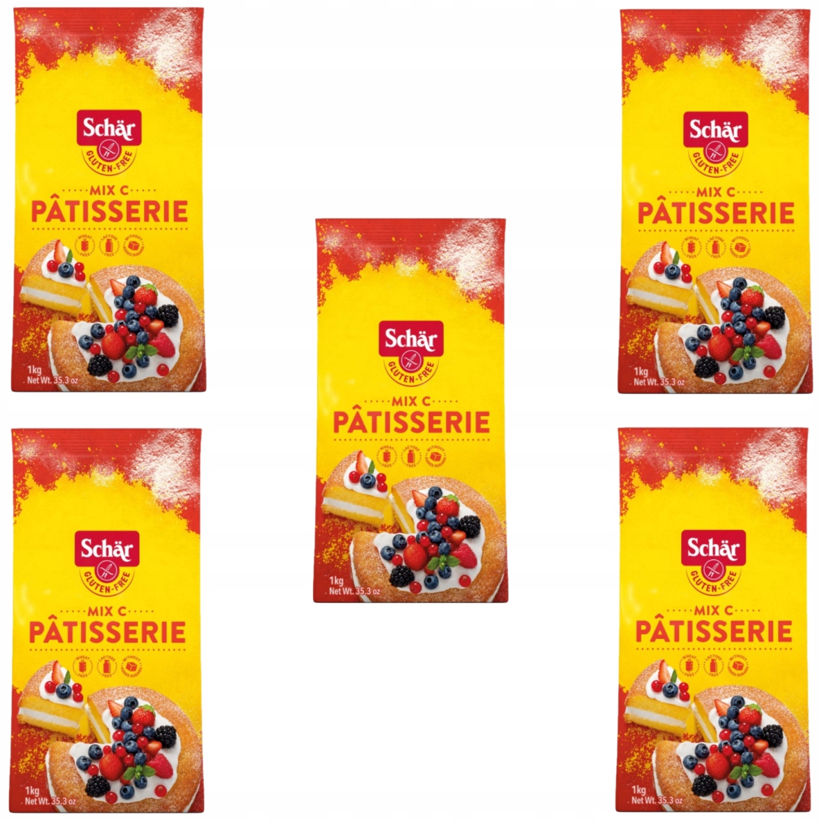 5 x Schar bezlepková mouka na koláče MIX C Patisserie