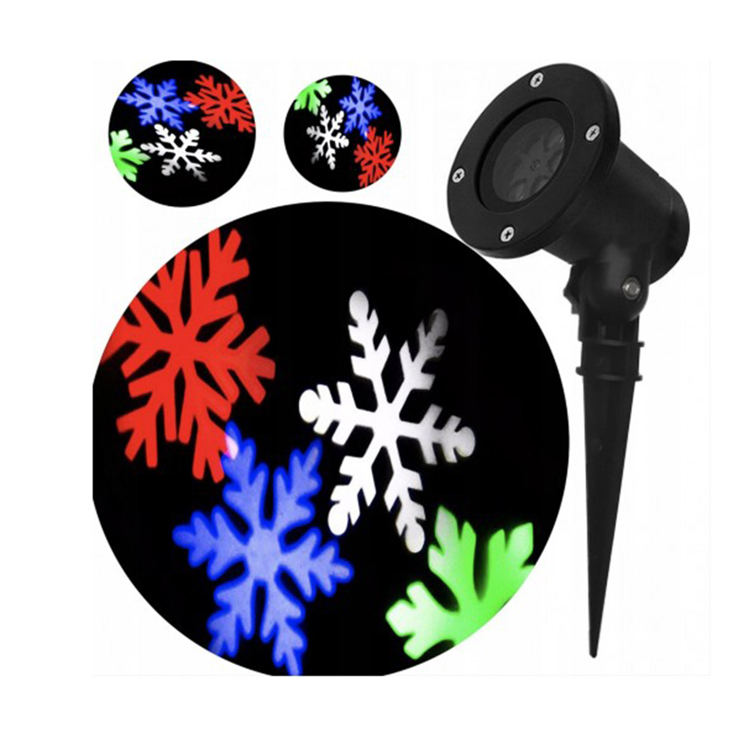 Led Projektor Led Sněhové Vločky Sněhové Vločky Projektor Na Dům Barevný