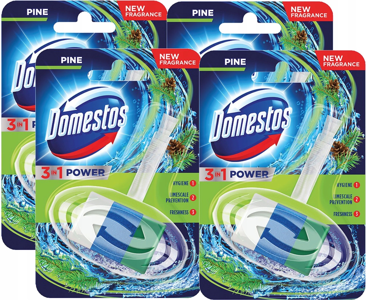 

Domestos Power 3w1 Kostka Wc Wymienny Wkład 40g x4