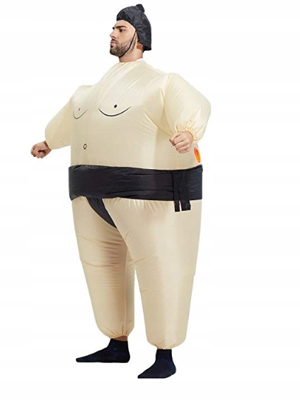 KOSTIUM STRÓJ NADMUCHIWANY ZAWODNIK SUMO Rozmiar uniwersalny