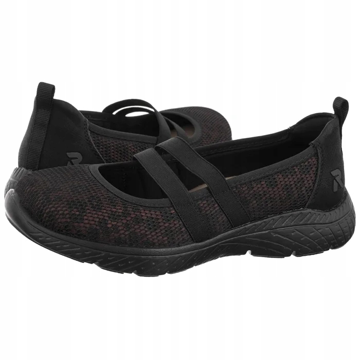 Dámské baleríny Rieker Černé M5075-00 Black