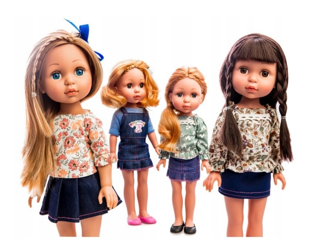 

Duza Lalka MingMing Barbie Bobas 34cm wózek doris