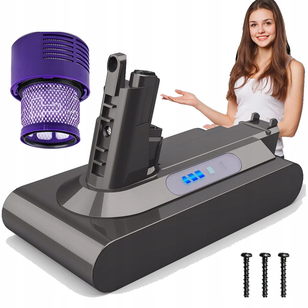 Náhradní Baterie 25.2 V 6000 mAh Pro Dyson V10 Animal V10 Absolute Filtr