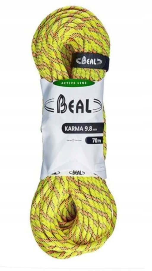 Dynamické lano Beal Karma 9,8 mm x 70 m žluté