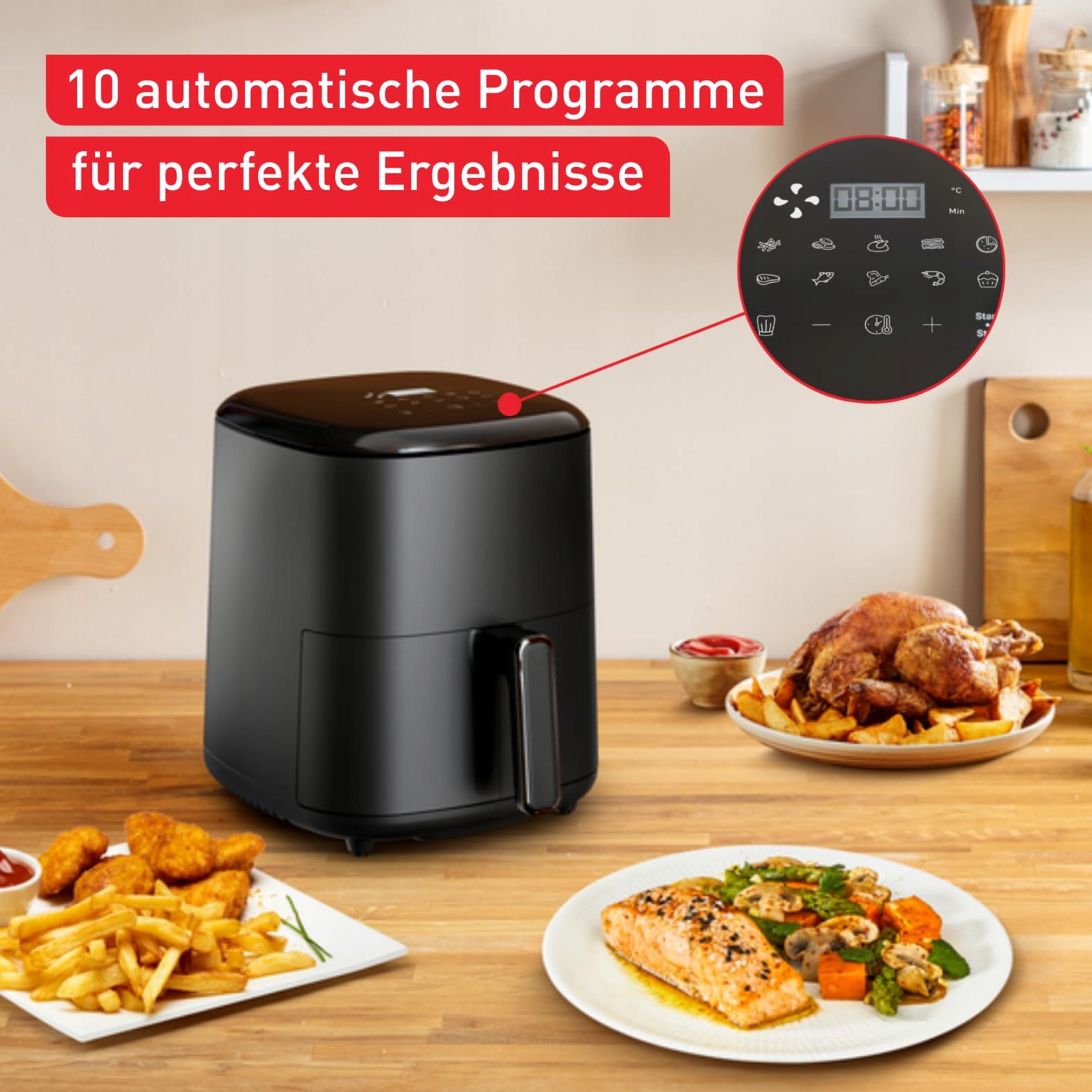TEFAL Easy Fry Max 5L Frytkownica Beztłuszczowa 10 Programów Cyfrowy Ekran — miniatura 6