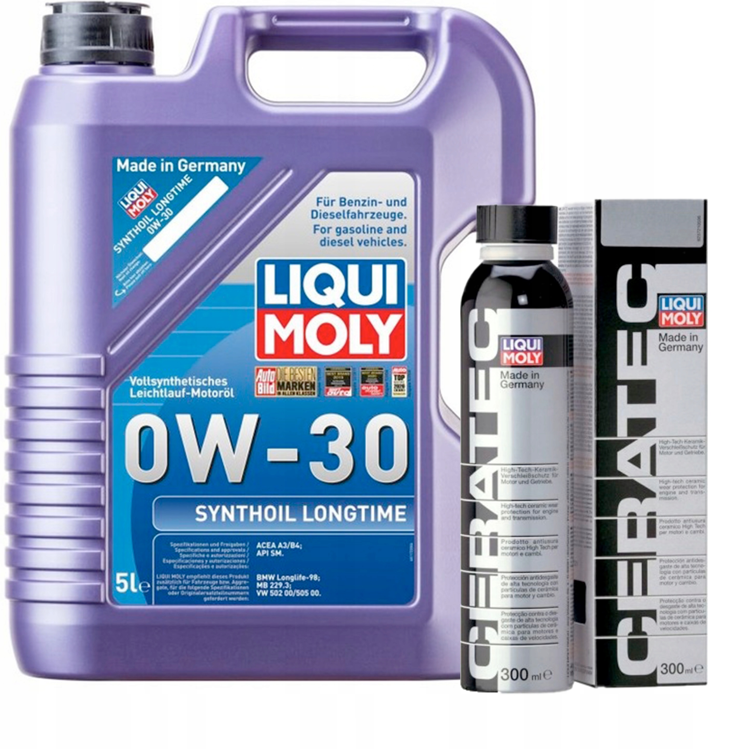 Liqui Moly LM8977 Olej Synthoil 0W-30 5l + CeraTec