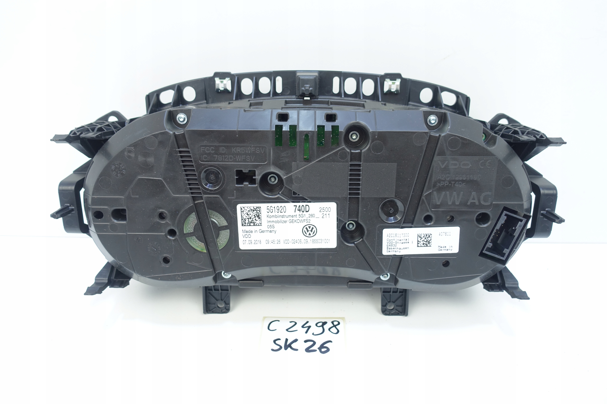 dials dials VW GOLF VII 7 5G 25666KM 5G1920740D