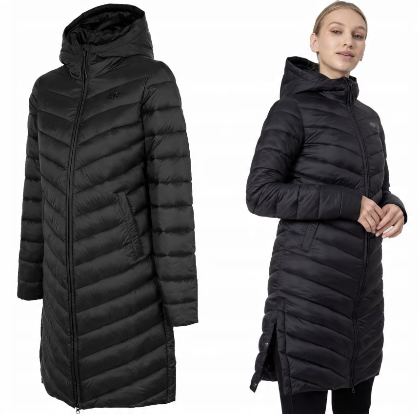 

4F Kurtka Zimowa Puchowa Płaszcz KUDP015 > XL