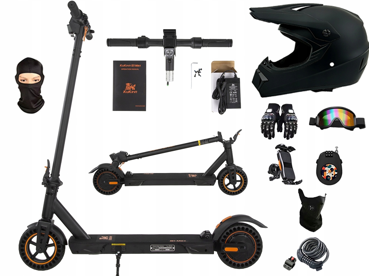 Nové skládací elektrické vozidlo Kukirin S1 max 2026, 500W, 25 km/h, 36V, 10,4 Ah