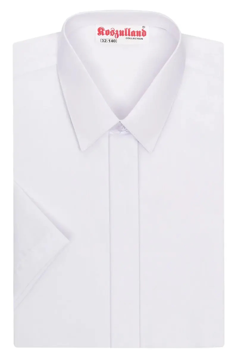 Klasyczna koszula z krótkim rękawem dla chłopca do komunii komunia 2-152-34