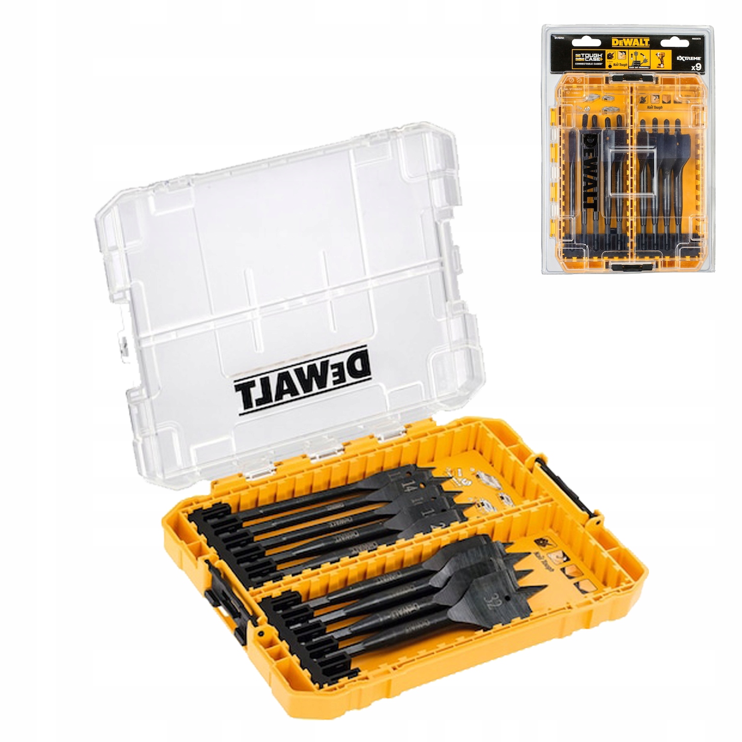 Dewalt DT70751 Sada lopatkových vrtáků 12-32 mm 9ks