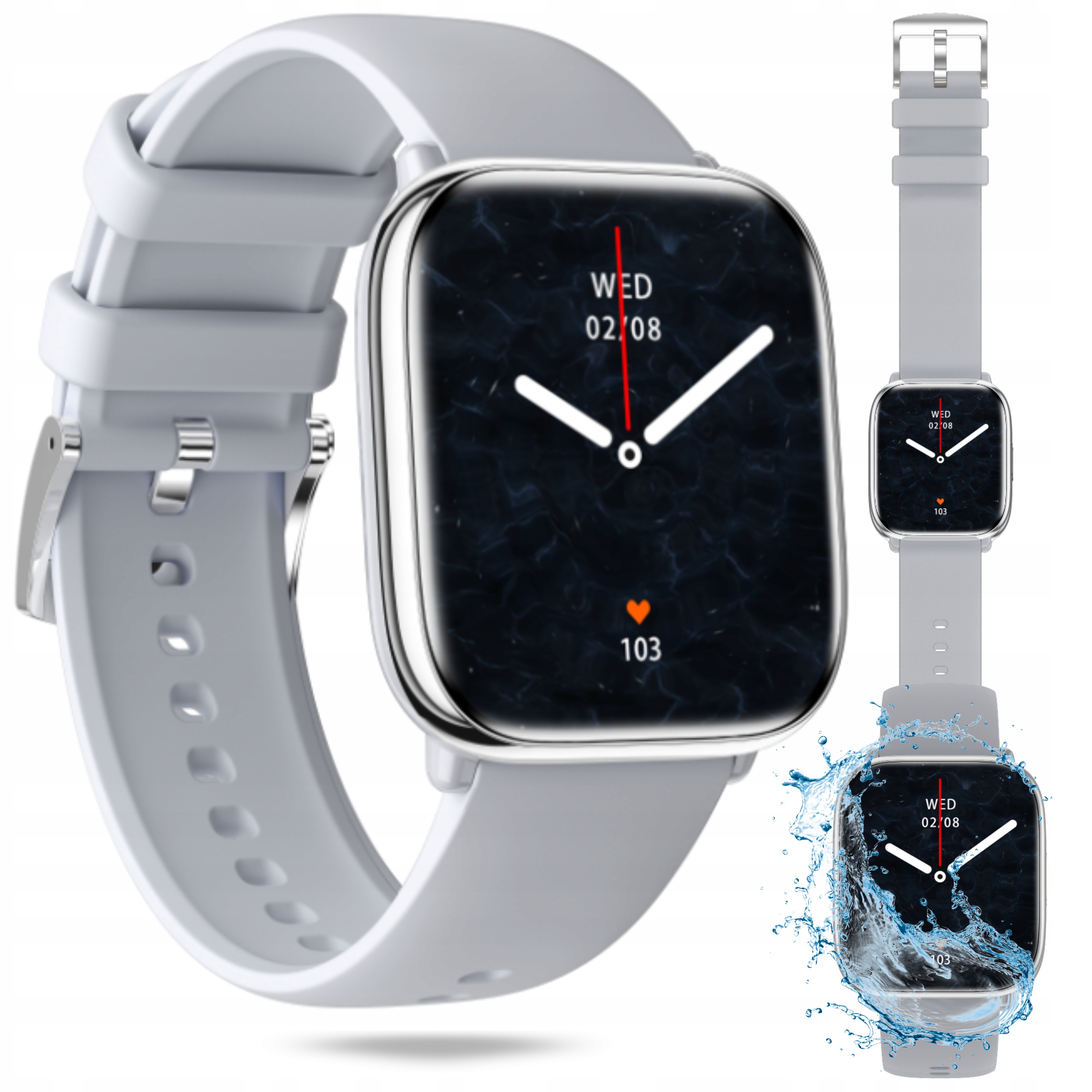 Smartwatch Myphone Watch Pastel Silver Inteligentné Hodinky Hovory Amoled
