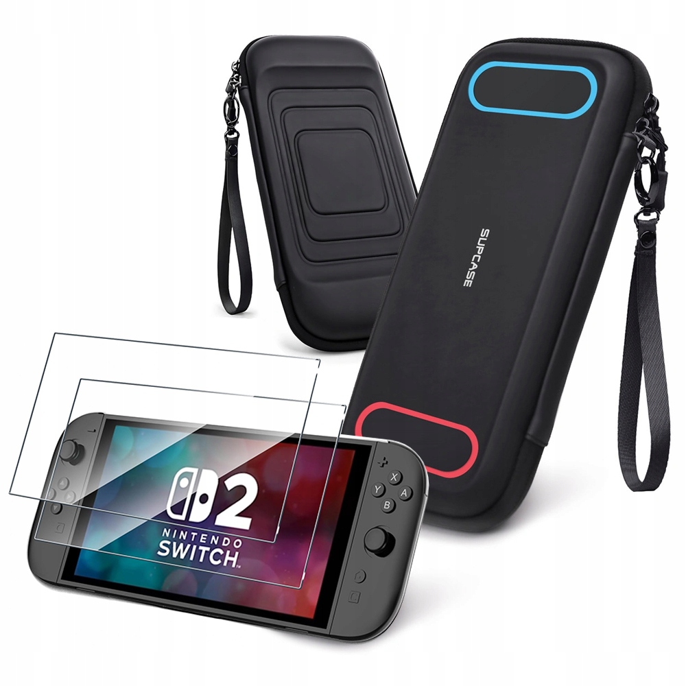 Supcase Etui Pokrowiec Do Nintendo Switch 2 Kieszeń Na Gry 2-PAK Szkło