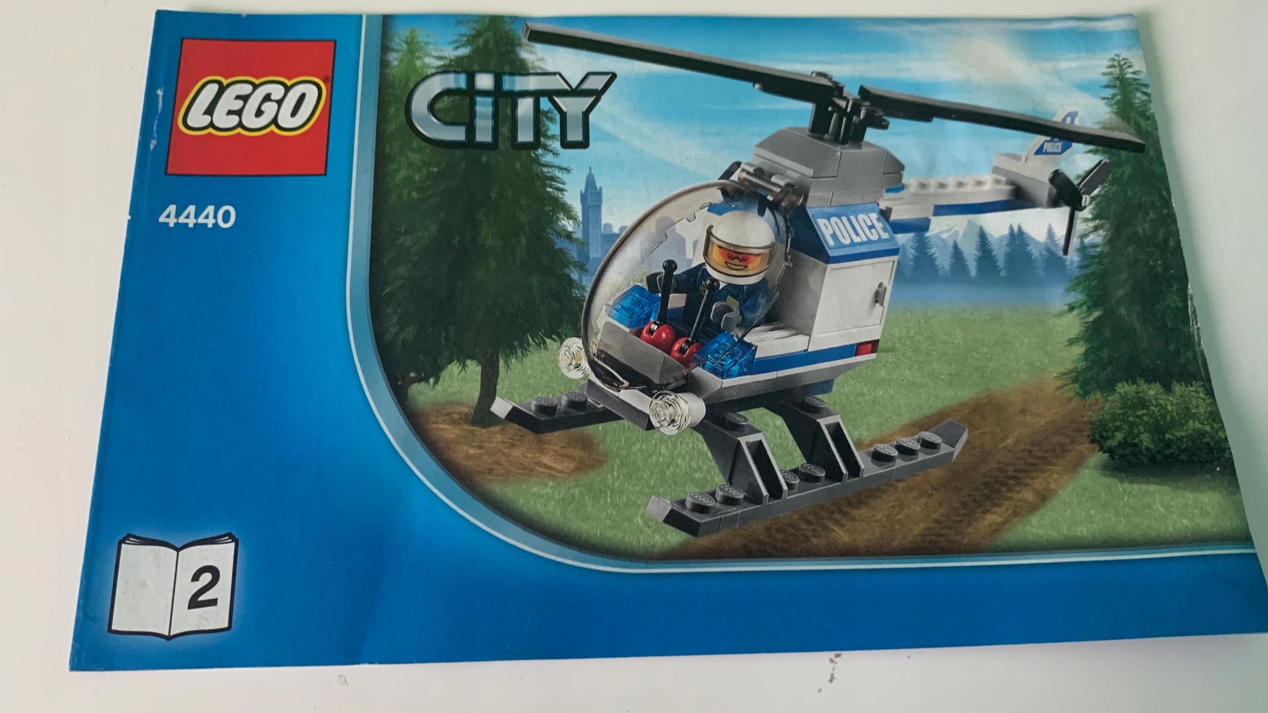 LEGO CITY 4440 INSTRUKCJA HELIKOPTER POLICJI LEŚNE