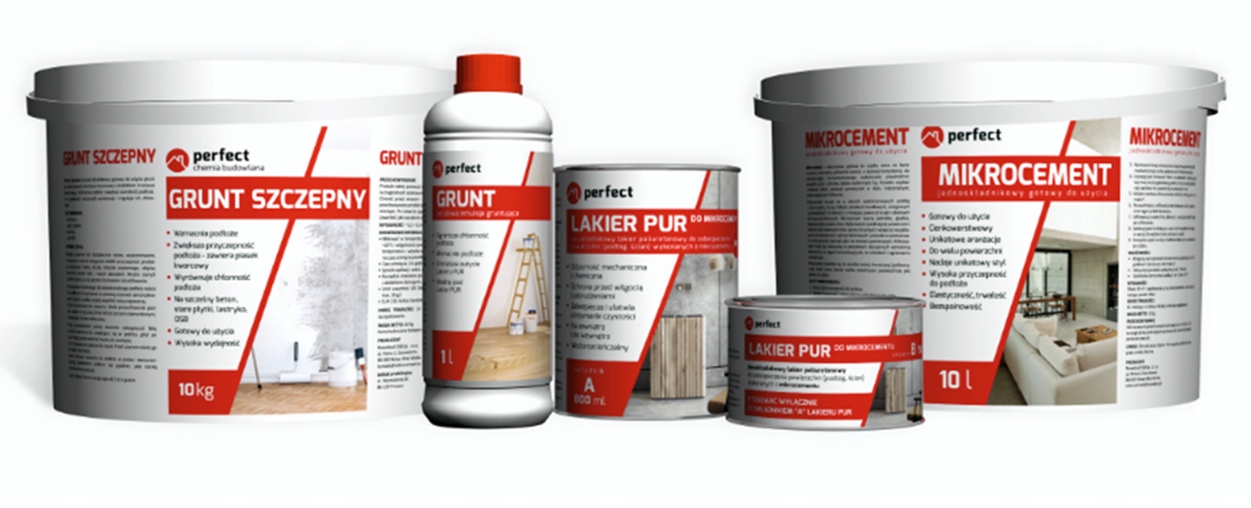 Mikrocement Perfect Mat do wyboru Zestaw na 10m2 2 warstwy Posadzka