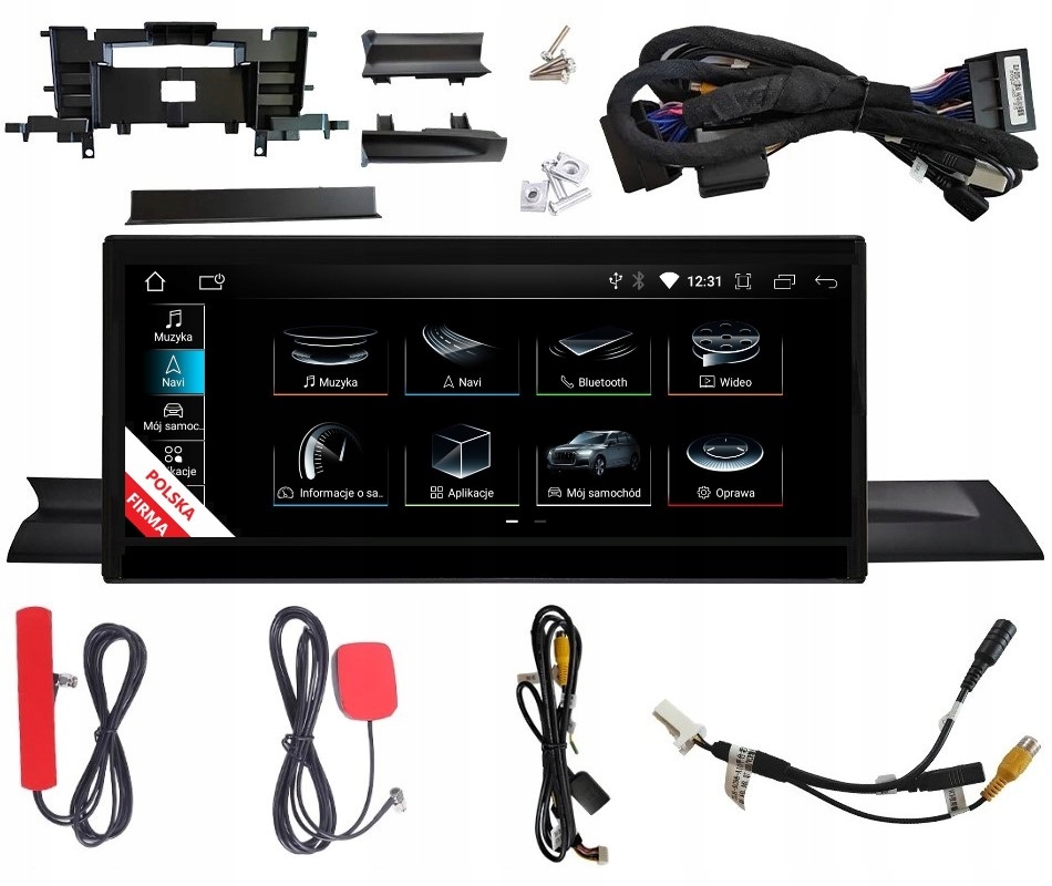 10,25" Nawigacja Radio Monitor Android Audi A4 B9 4/128 Gb Carplay Lte