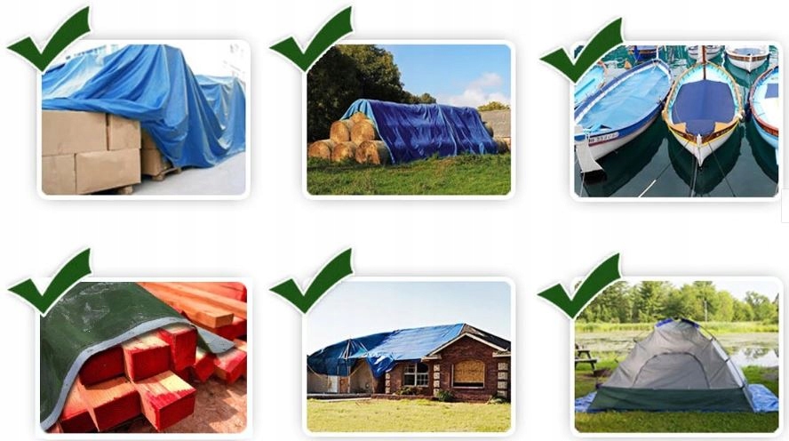 PLANDEKA SZARA 8x12m MATA SUPER MOCNA MEGA GRUBA Szerokość 12 m