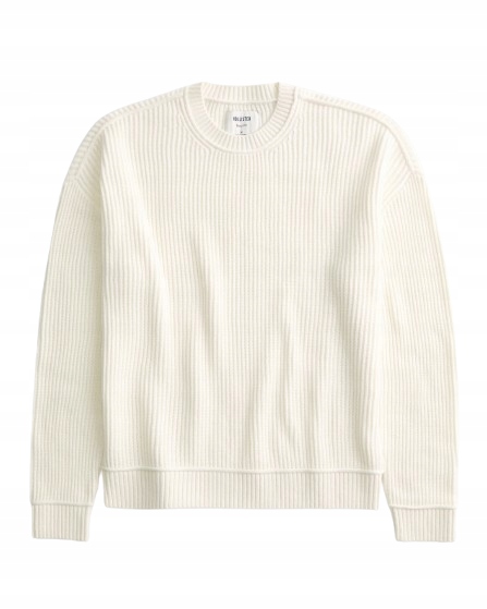 Svetr Abercrombie Hollister XL, hrubý, krémový