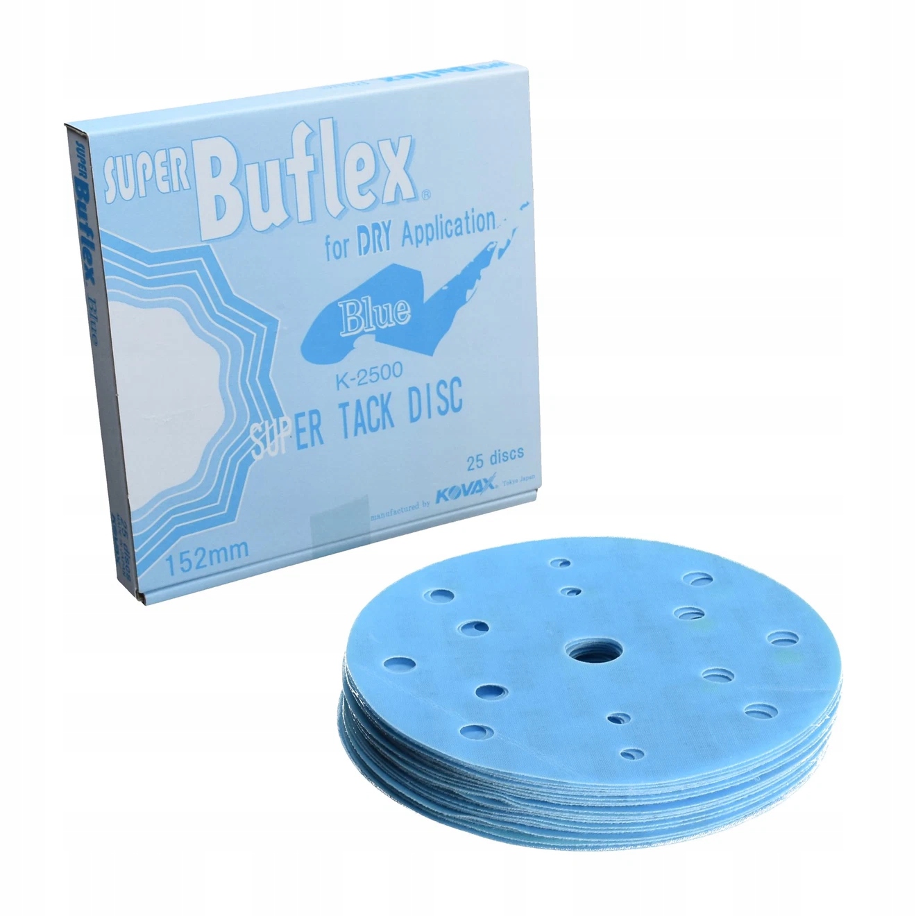 Kovax Buflex Blue Brúsny Papier 150 mm K2500 25KS