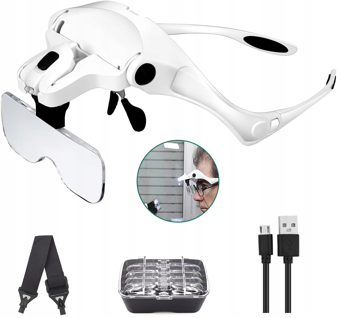 Lupa Zree lupa 5x zamontowane LED 3,5 x