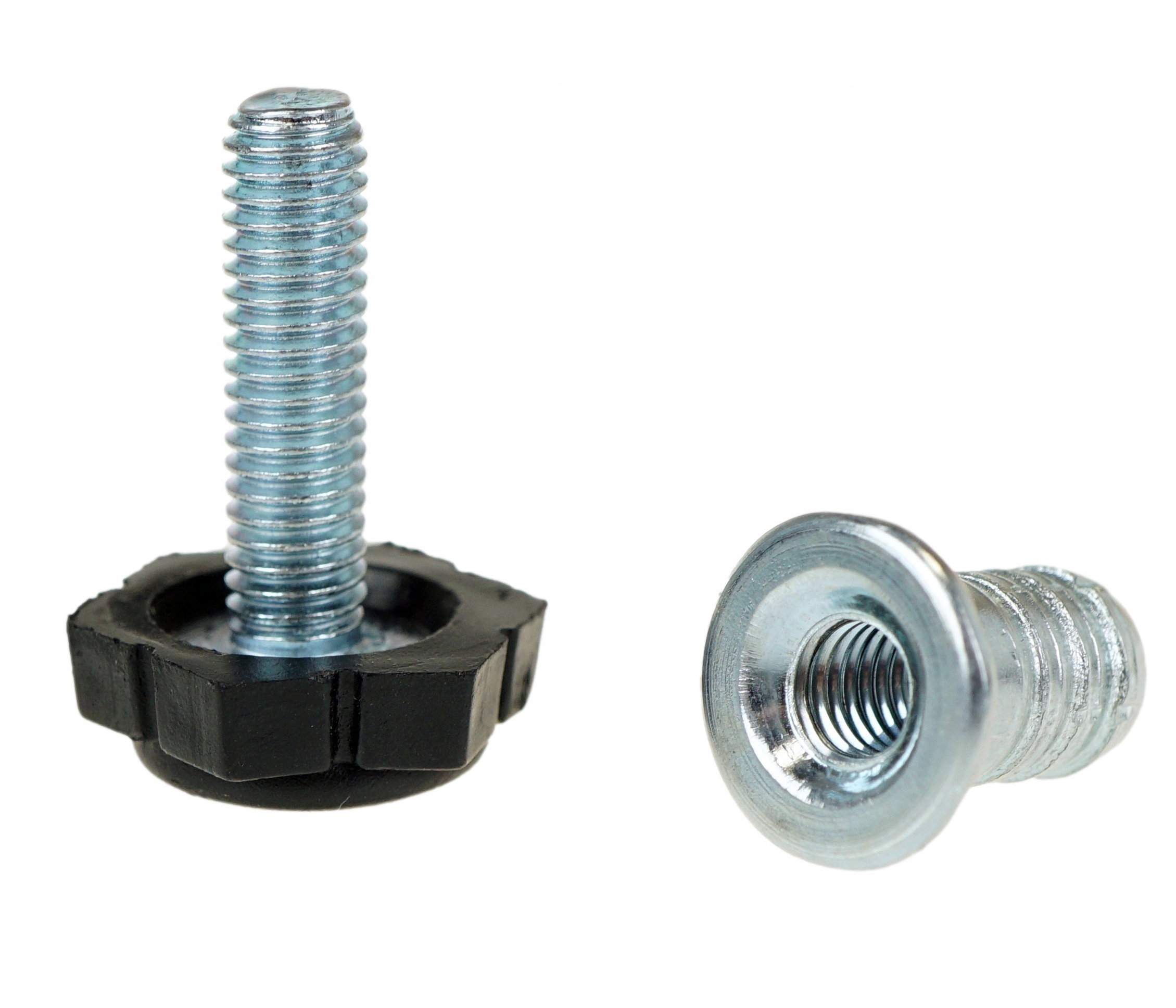 

Regulator, nóżka, stopka meblowa M6 x 27 z mufą