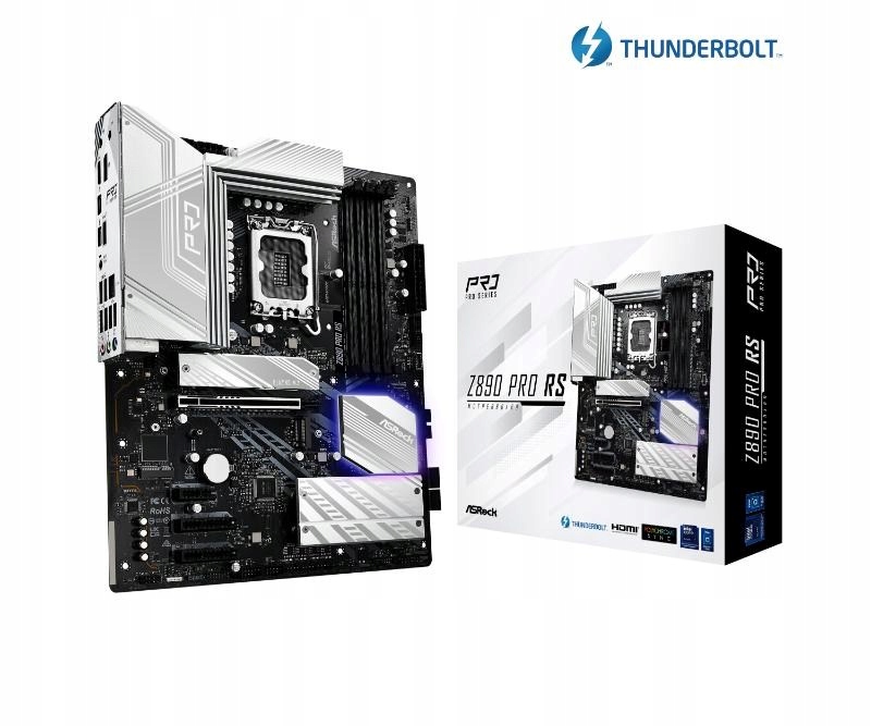 ASRock Mb Sc LGA1851 Z890 Pro Rs, Intel Z890, 4xDDR5, 1xDP, 1xHDMI, …
