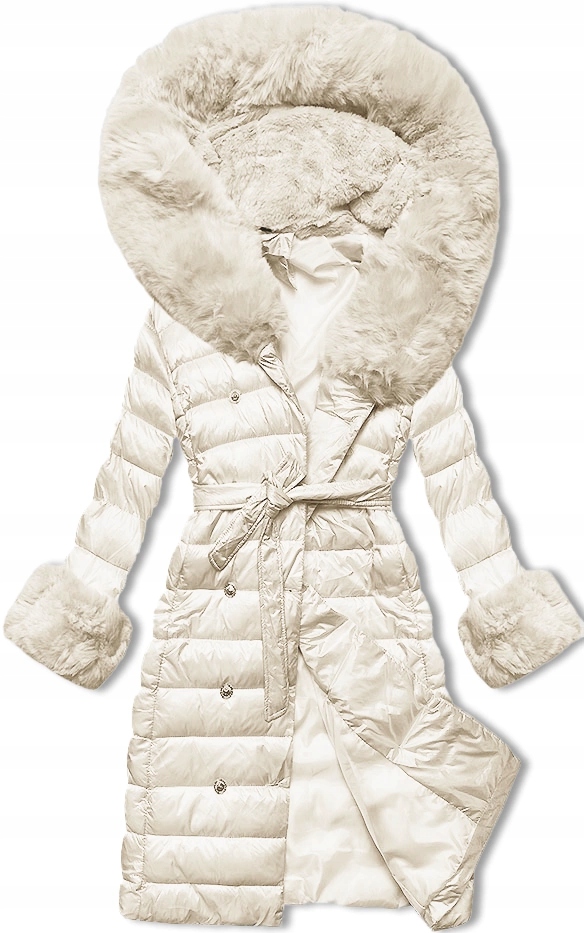 Kabát S Kapucí 5M3160/1 Ecru XL (42)