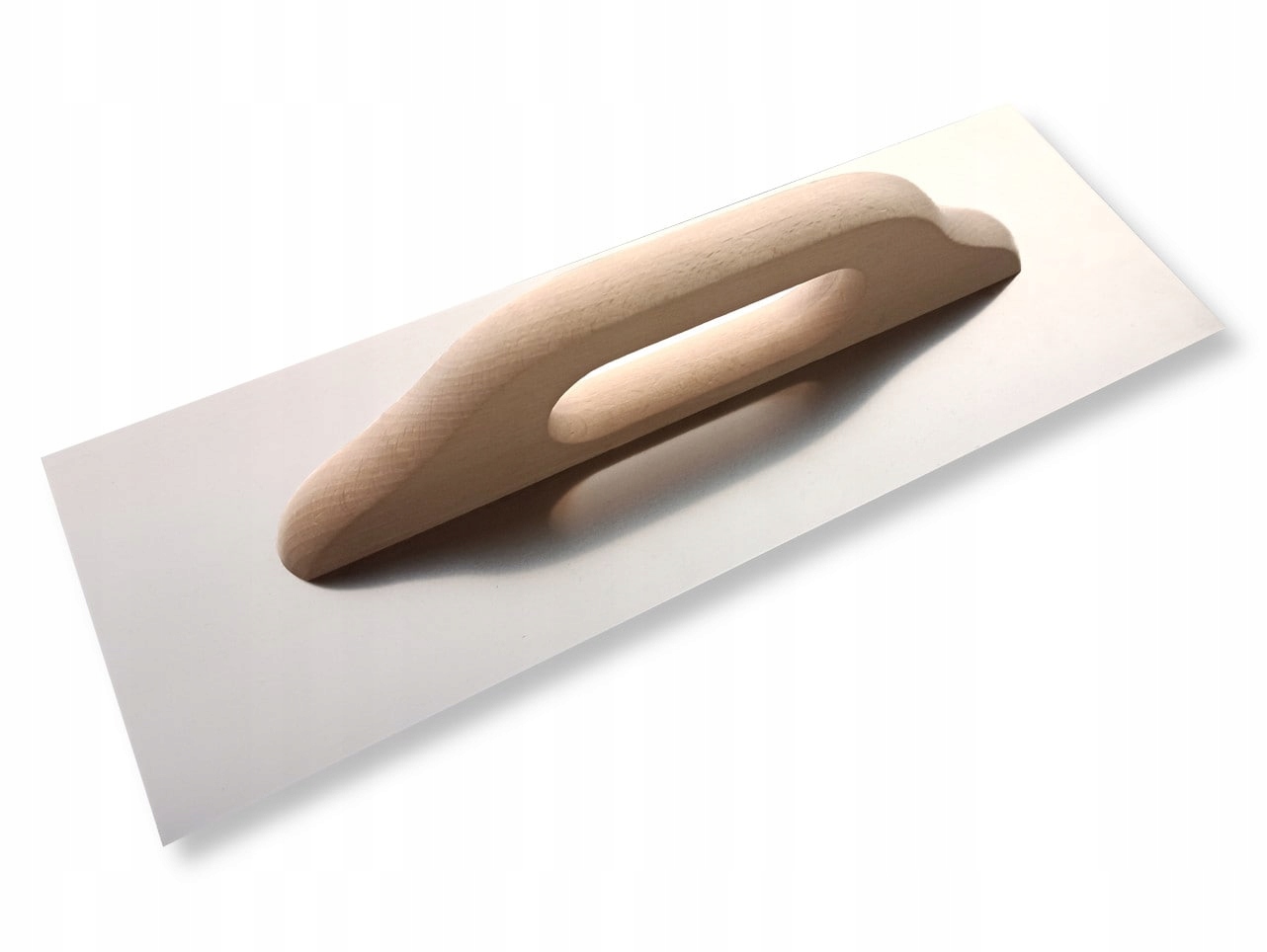 

Paca Nierdzewna Gładka 380 MM Uchwyt Drewniany