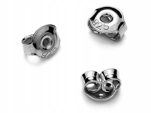 

Srebrne Rodowane baranki Zatyczki zapięcia Srebro