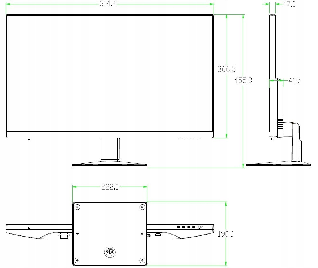 MONITOR VGA, HDMI LM27-L200 27 " DAHUA Przekątna ekranu 27