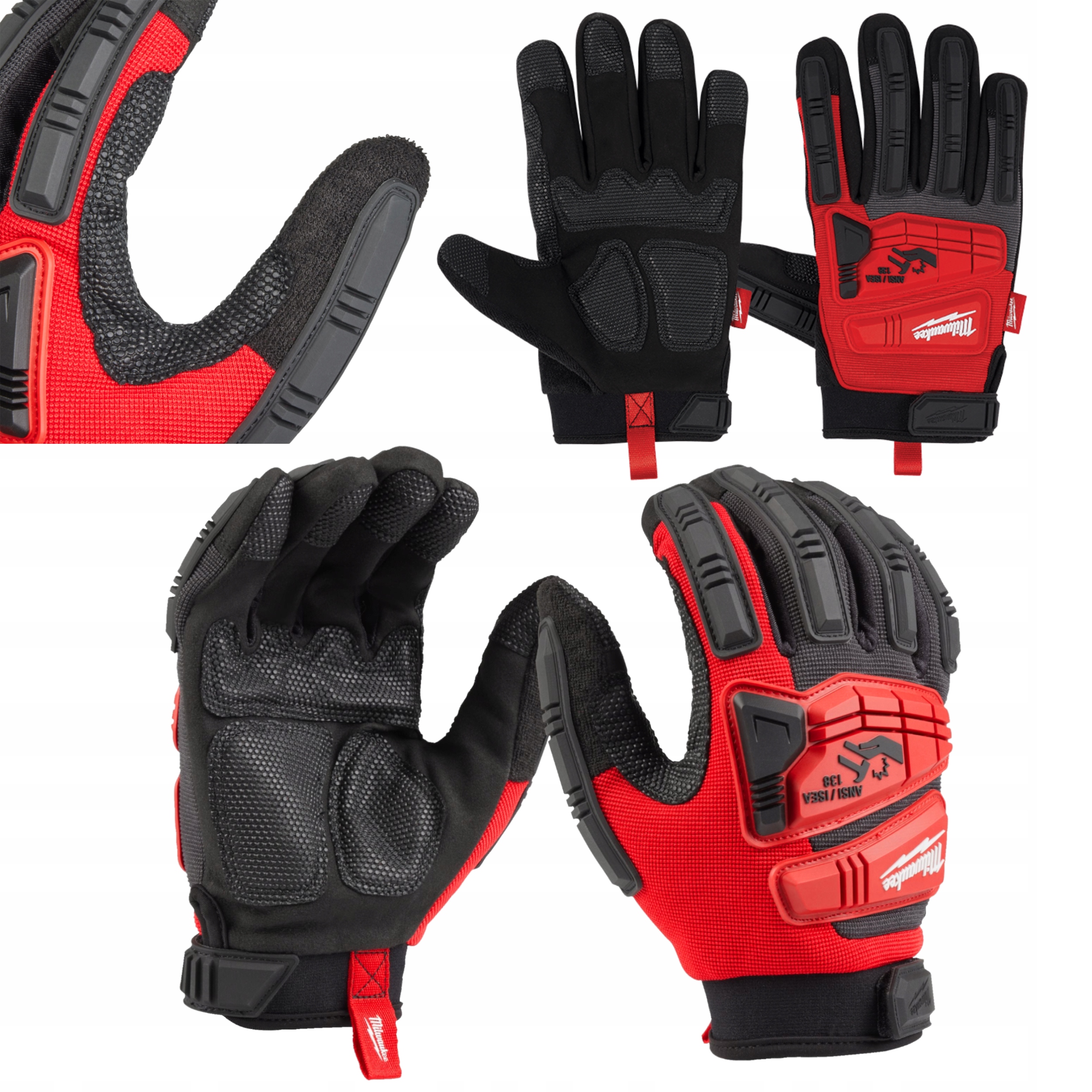 Rękawice Ochronne Robocze Monterskie Ochrona Uderzeniem 10 XL Milwaukee