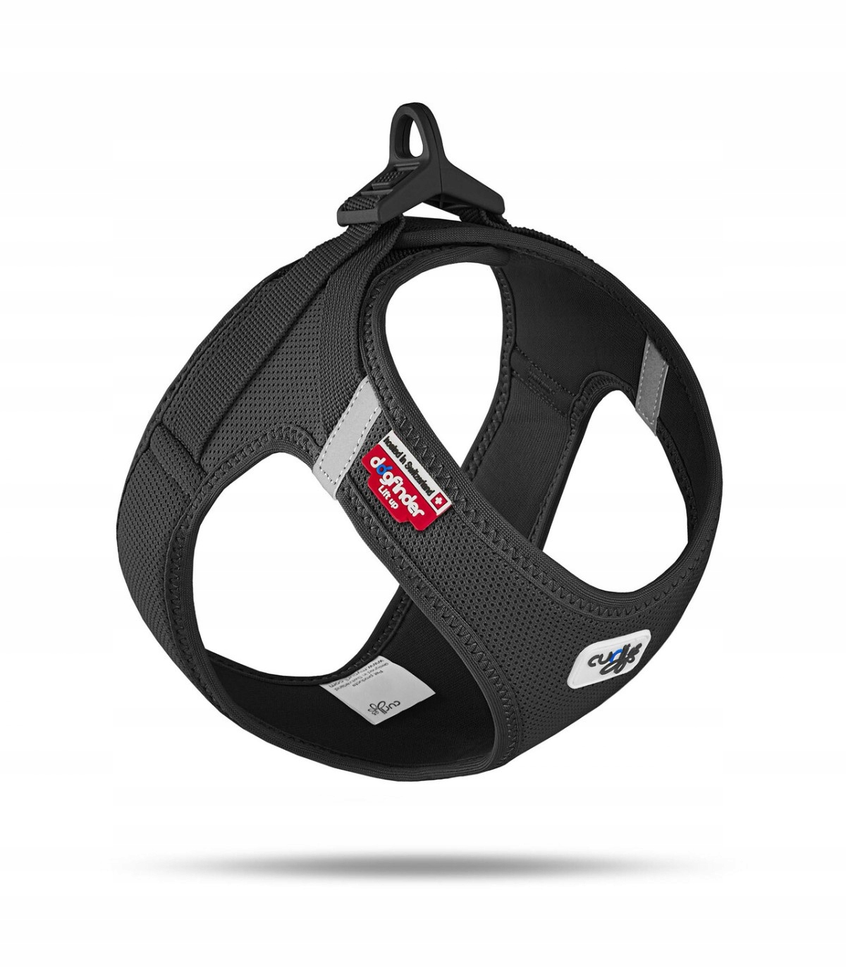 Curli Postroj pro psy se zapínáním Air-Mesh Black 3XS, 1,5 3 kg