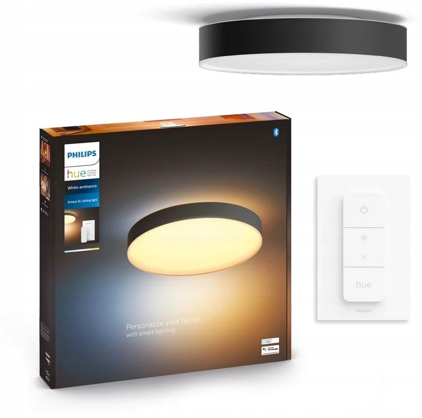 Philips Hue Enrave XL Tw Inteligentné Led stropné Stropné Svietidlo 55 cm