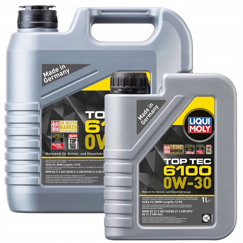 OLEJ TOP TEC 6100 0W-30 5L Rodzaj syntetyczne