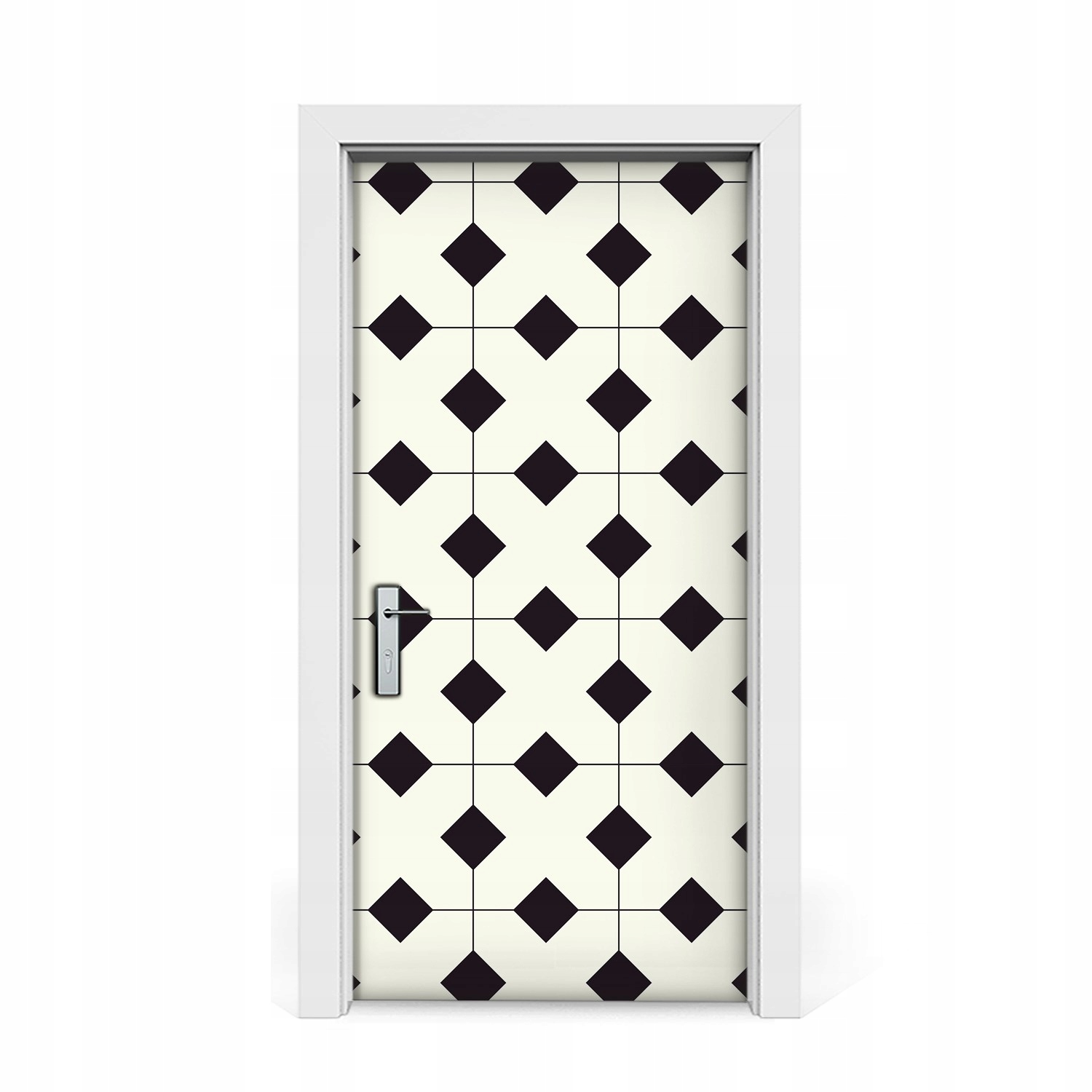 

Okleina naklejka drzwi Czarnobiały wzór 95x205