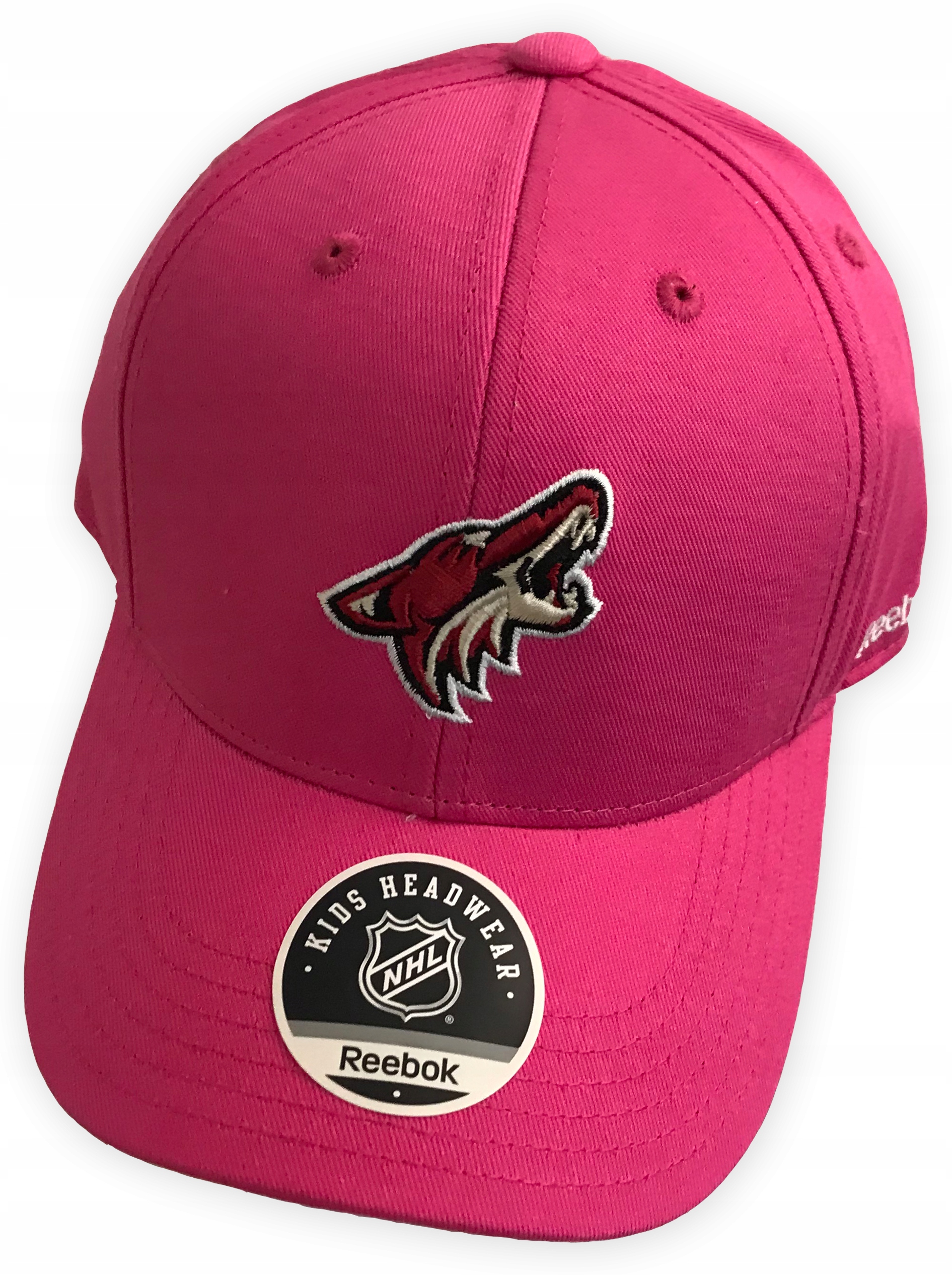 Czapka z daszkiem różowa Reebok Nhl Coyotes Junior