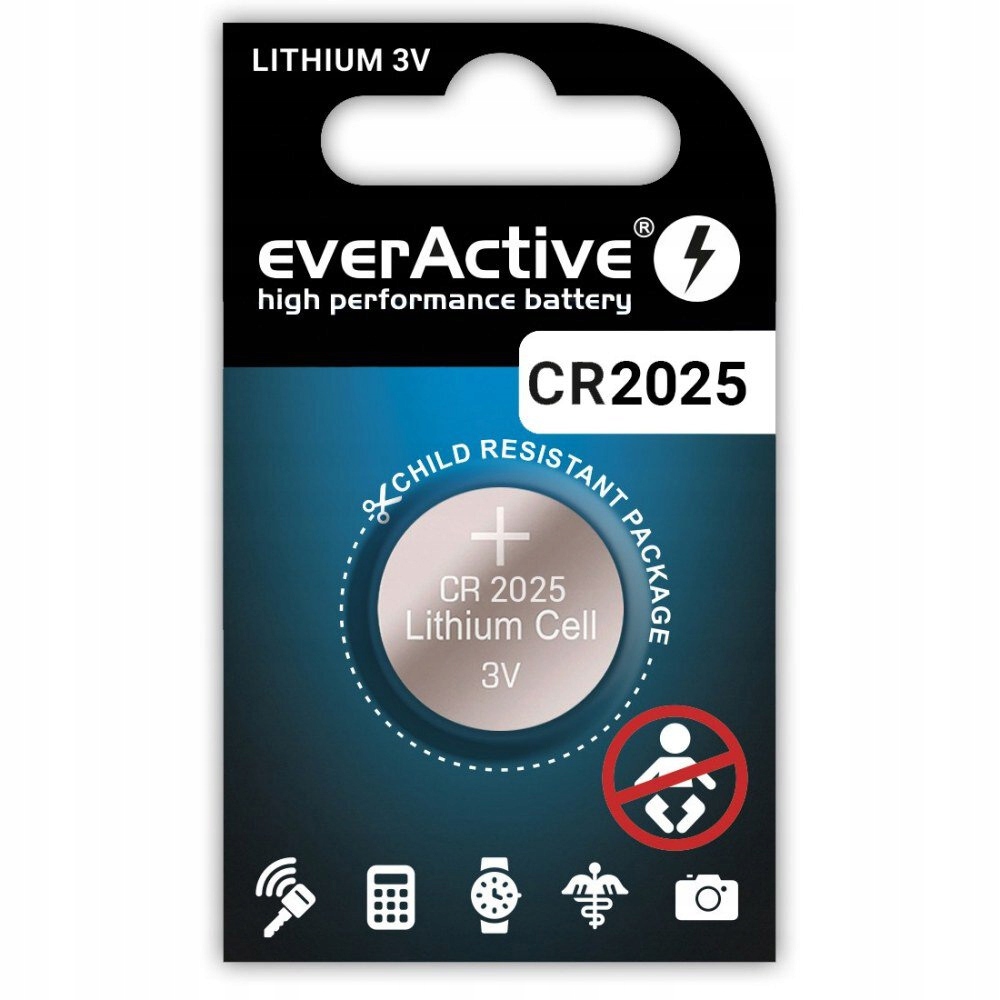 

Bateria litowa everActive 2025 CR2025 DL2025 3V