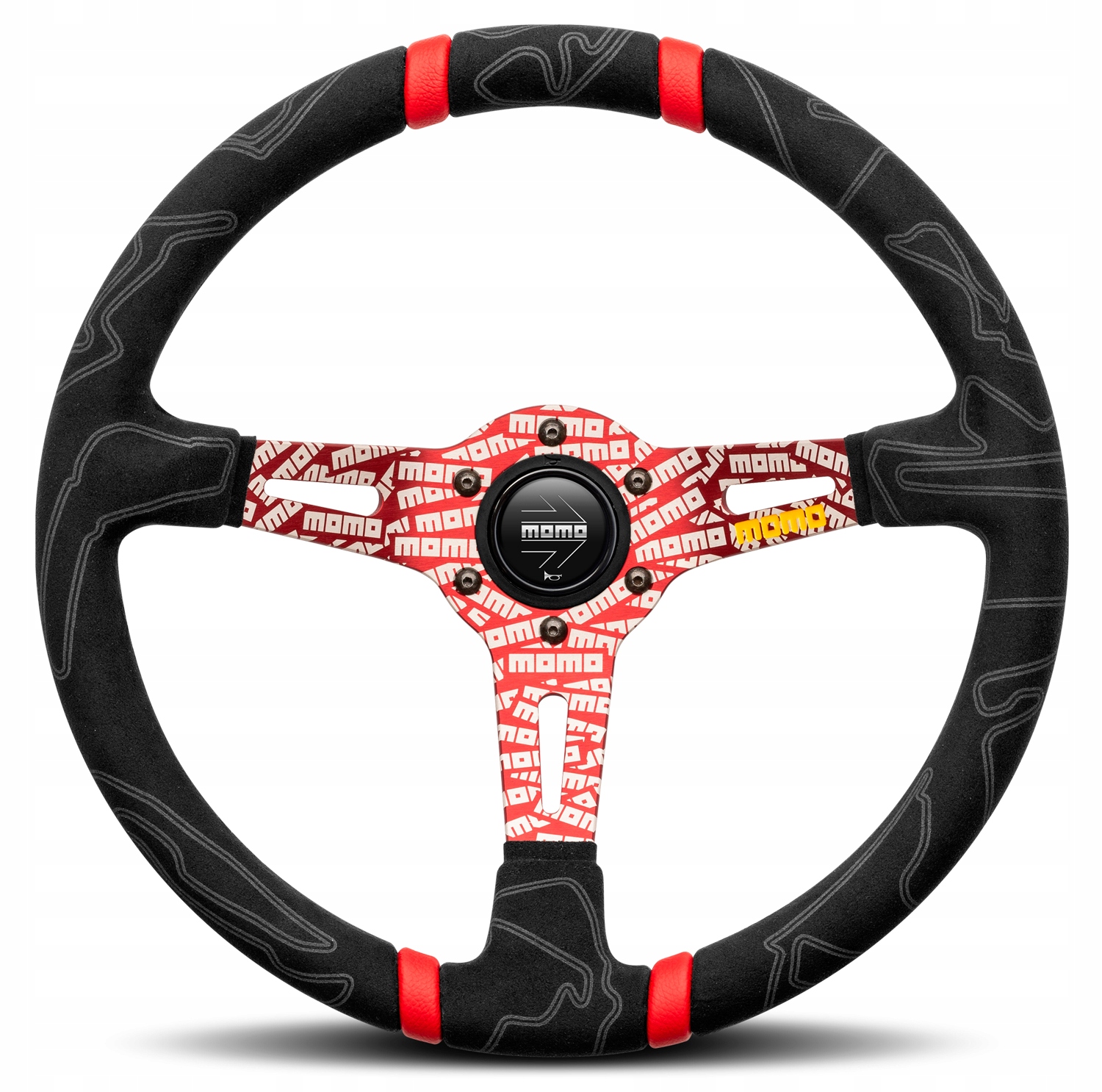 Volant Momo Ultra Red 350 Červený kjs drift