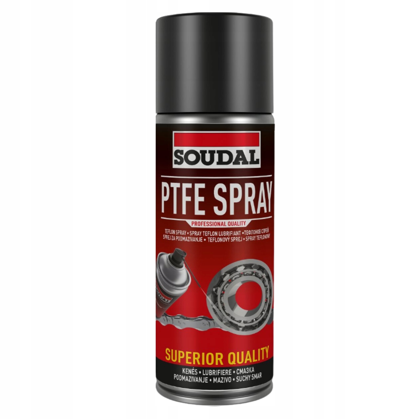 Soudal Ptfe Spray Smar Teflonowy Do Metalu Plastiku Tworzyw Stalowych 400ml