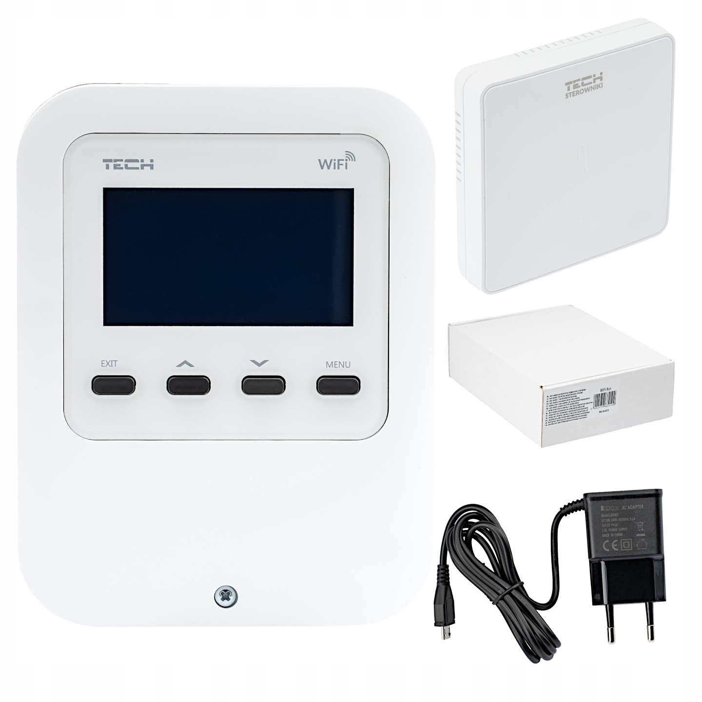 Regulátor Izbovej Teploty Wifi 8SN Biely Bezdrôtový Tech