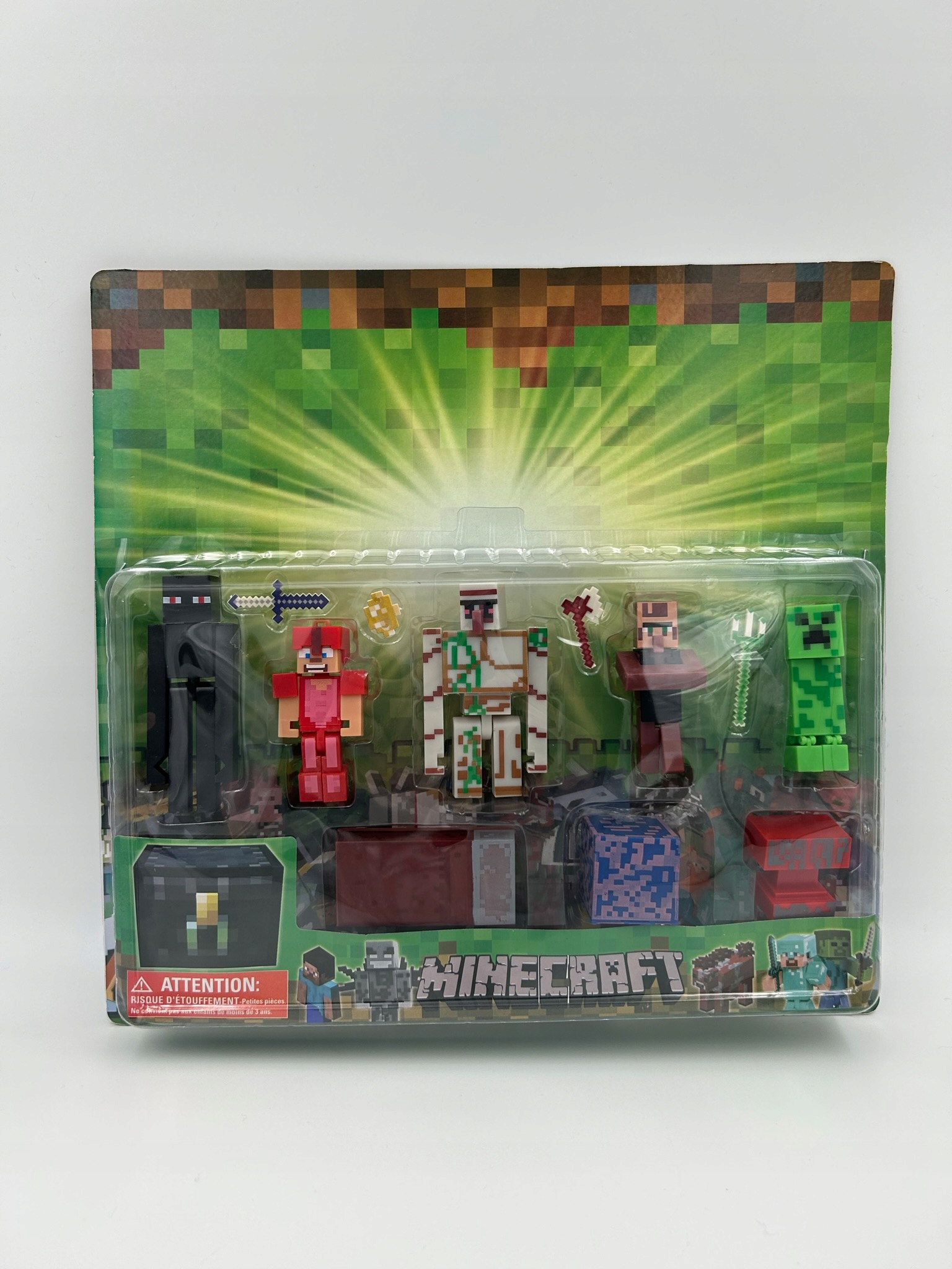 

Figurki Minecraft Duży Zestaw 5 Sztuk Akcesoria