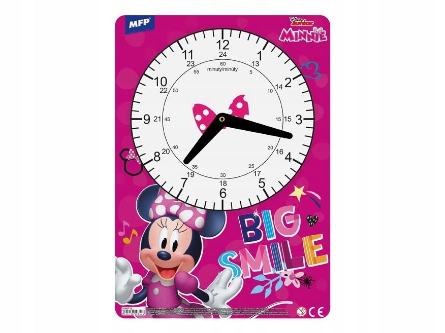 

Zegar dziecięcy Disney Myszka Minnie Mfp