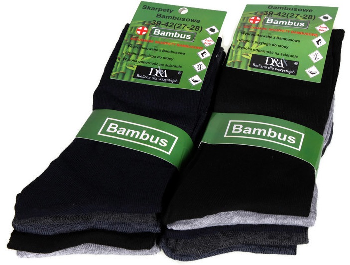 

10x Skarpety Skarpetki Bambusowe Pl 39-42