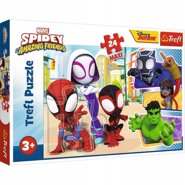 PUZZLE 24 MAXI SPIDAY I PRZYJACIELE