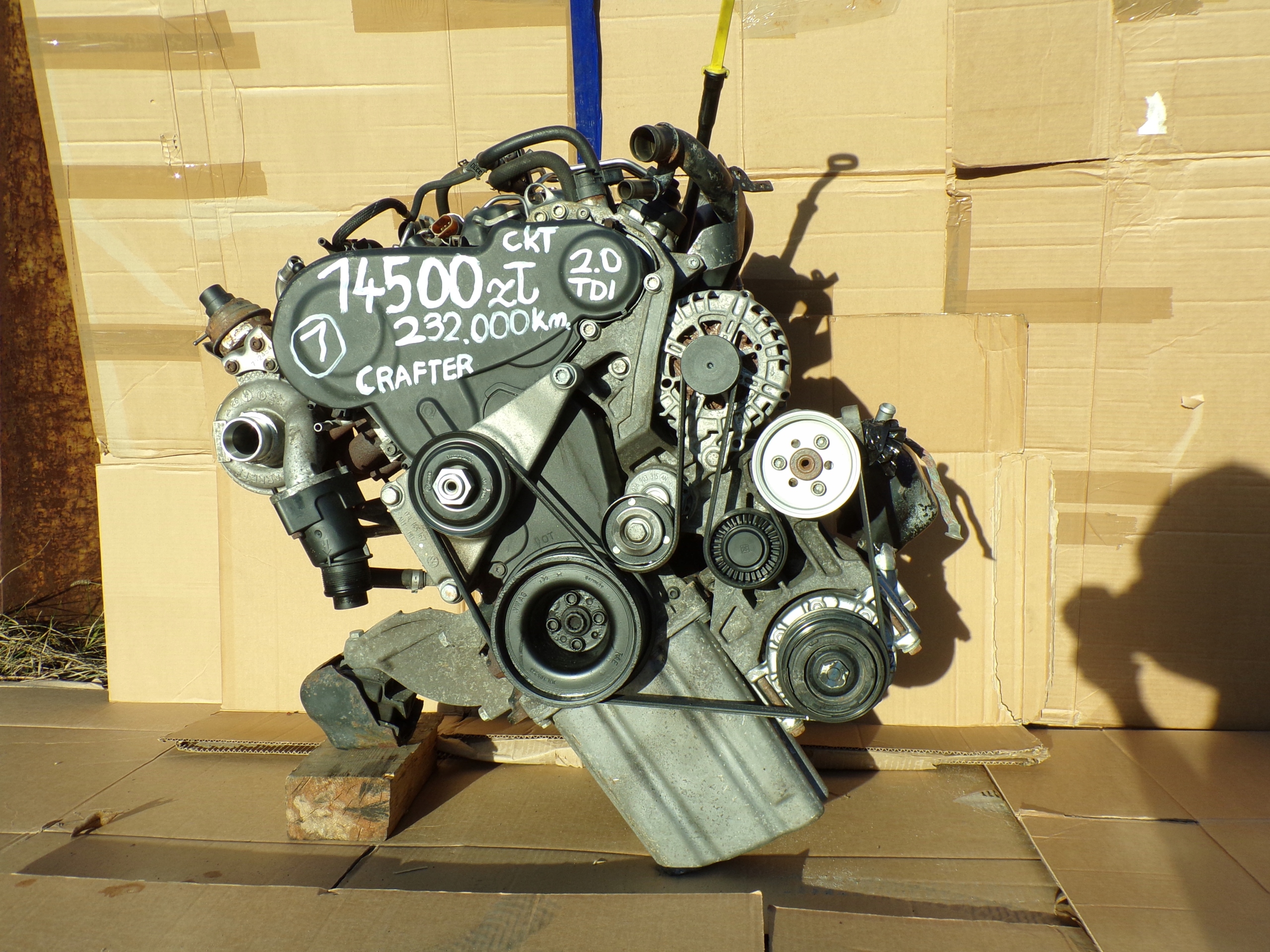 VW CRAFTER 2.0 TDI engine complete z klima CKT 2015 r. przebieg 239 tys.