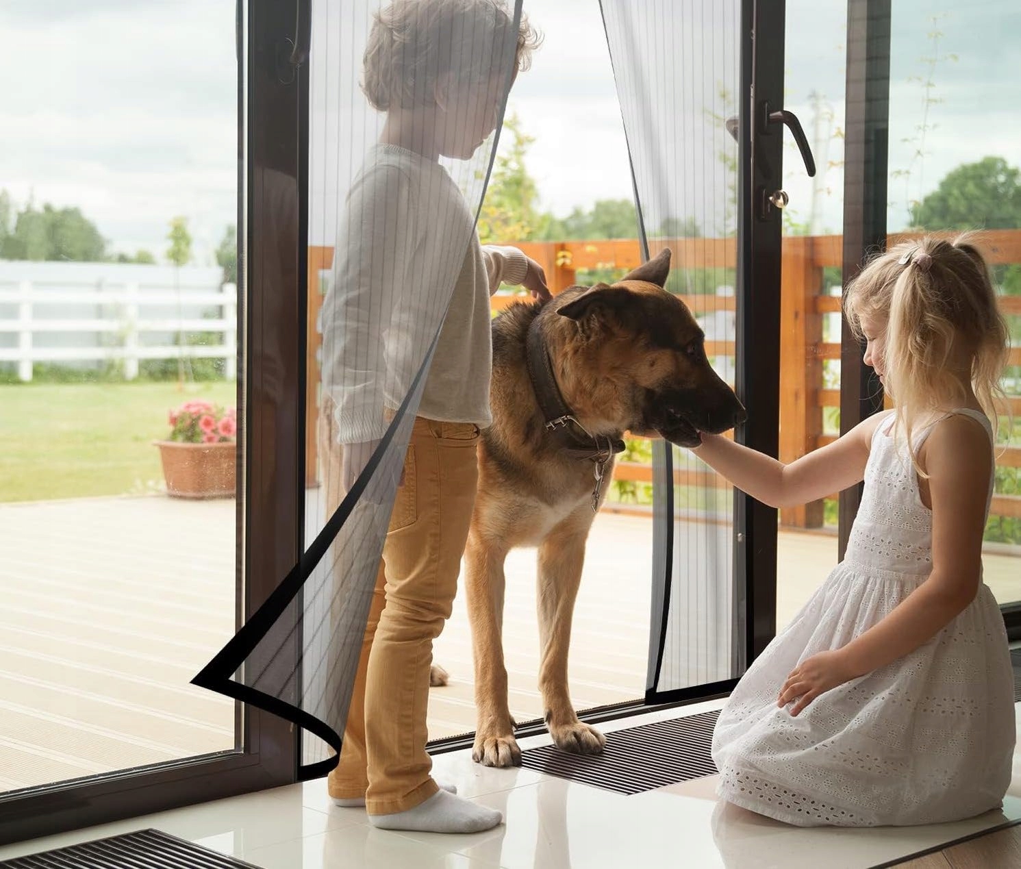 MOSKITIERA DRZWI BARDZO MOCNA 100 x 210 CM Maks. szerokość 100 cm