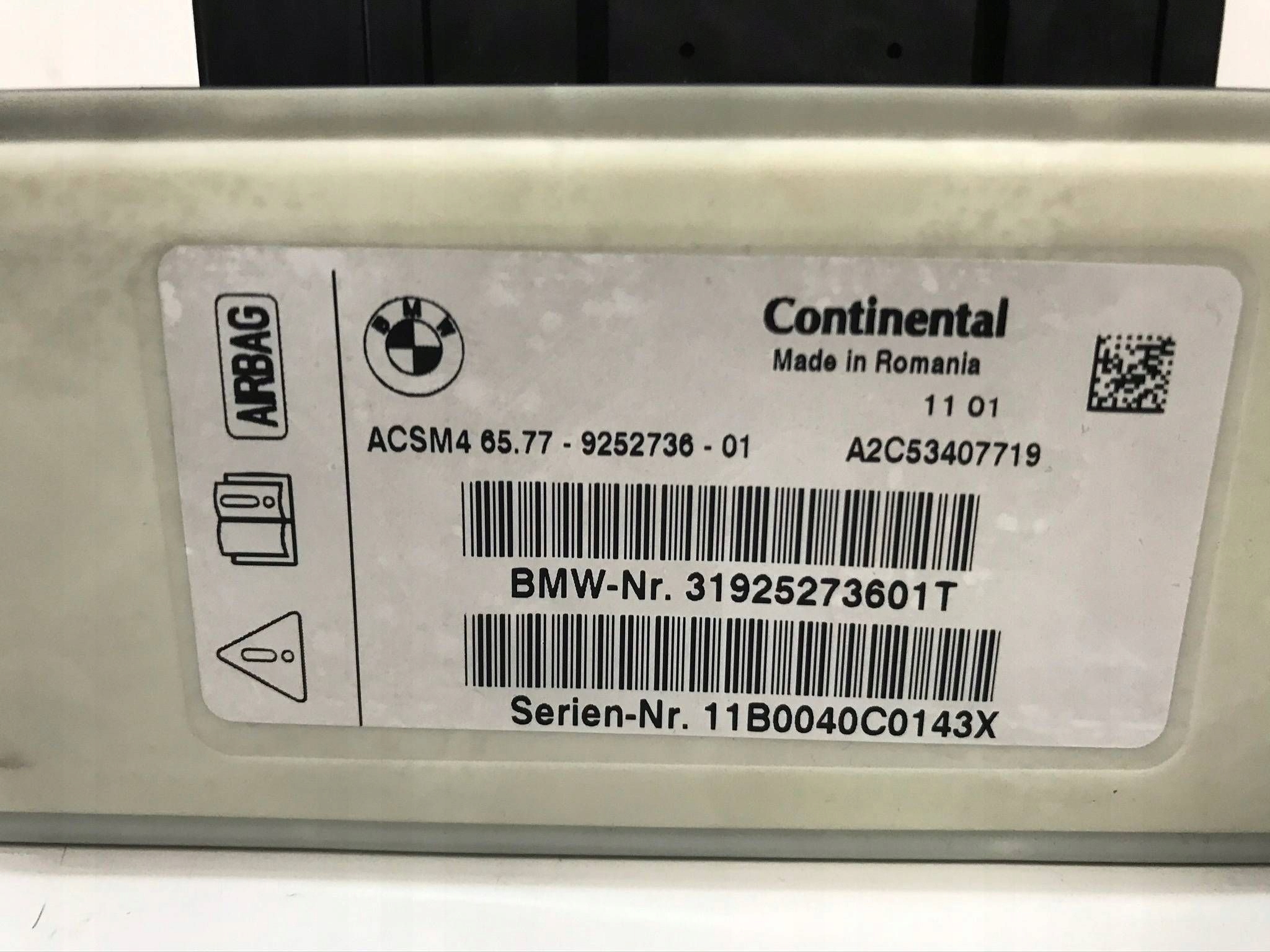 BMW F12 F13 F06 control unit module 9252736