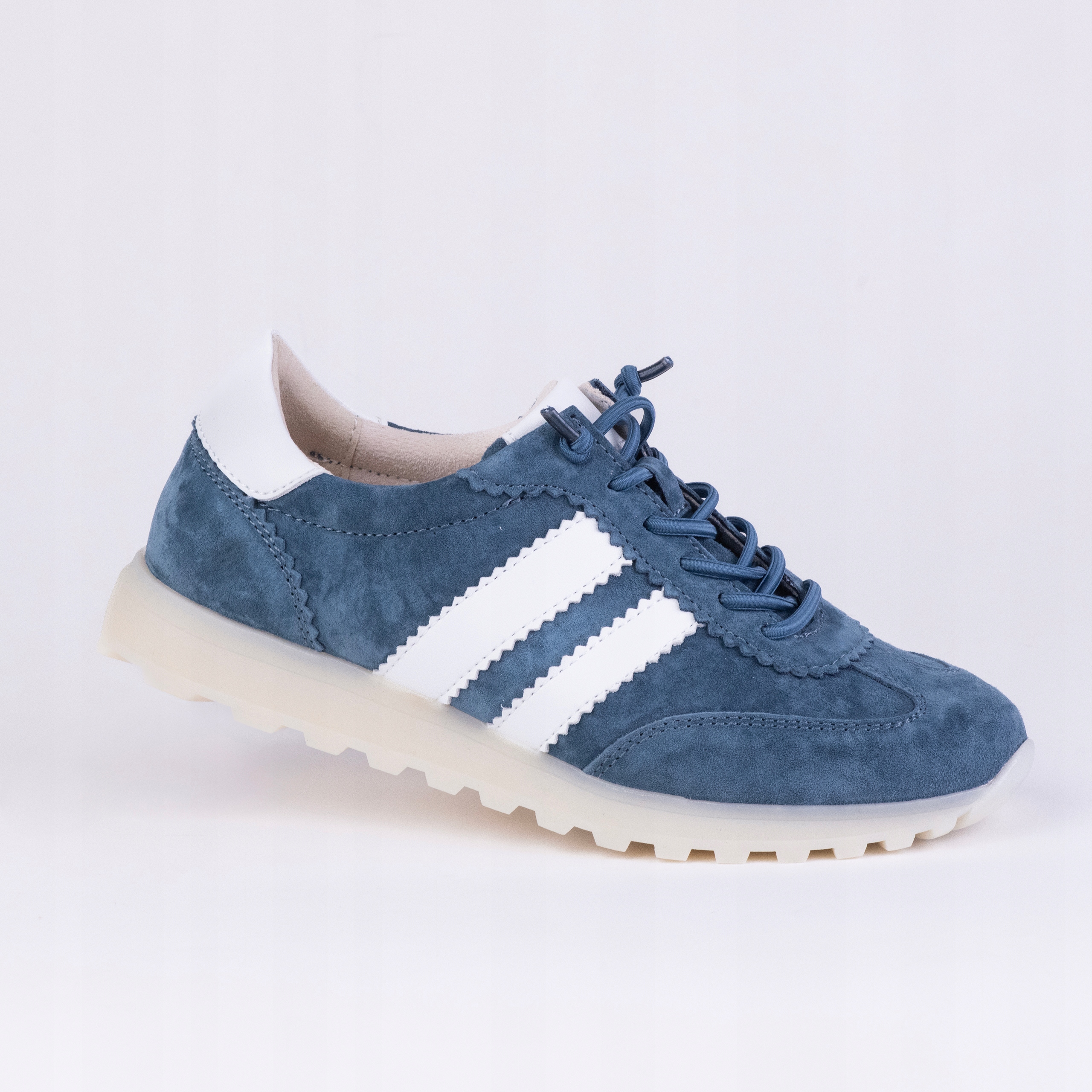 Sportovní tenisky Polobotky Goodin GD-XW-1011 přírodní kůže modré 36