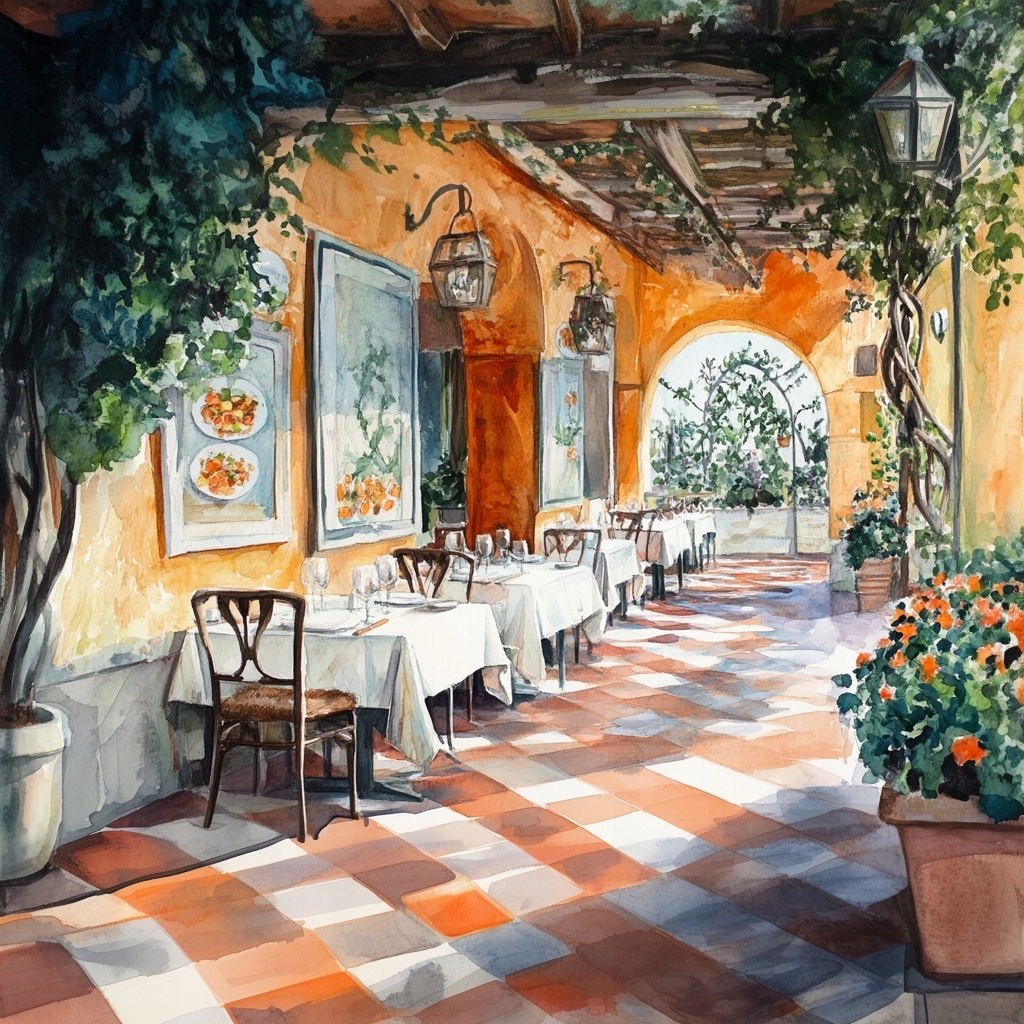 Obraz Na Plátně Canvas Restaurace Pizzeria Trattoria Jídlo 80x80